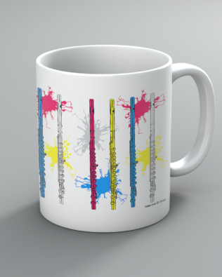 Neon Flutes Mug