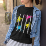 Neon Splash Flute T-shirt