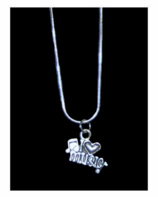 I Love Music Necklace