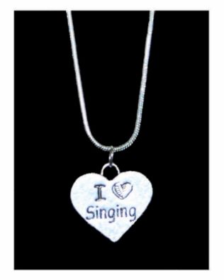 I Love Singing Necklace