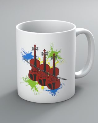 Neon Violins Mug