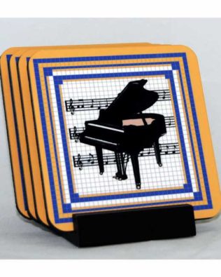 Grand Piano Coaster Set