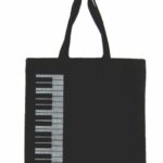 Silver Keyboard Canvas Tote Bag