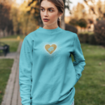 I Love Music Glitter Design Sweatshirt