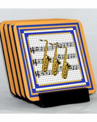 Saxophone Coaster Set