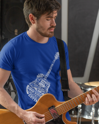 Guitar in Words T-Shirt