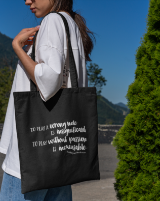 Beethoven Quote Tote Bag
